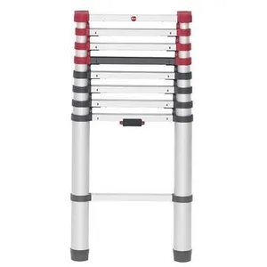 Comparateur de prix : Hailo Echelle télescopique 9 échelons - Hauteur à atteindre 2.55m - 7113-092