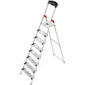 Comparateur de prix : Hailo Escabeau pro 8 marches - Hauteur max. de travail 3.45m - 8818-001