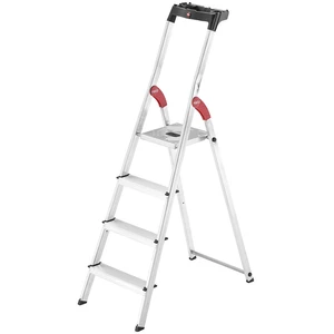 Hailo 5 8504-001 Escabeau ménager de sécurité L60 en Alu 4 marches pas cher
