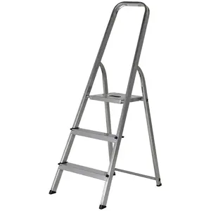 Escabeau ménager pliable en aluminium 3 marches léger Selekta Hailo