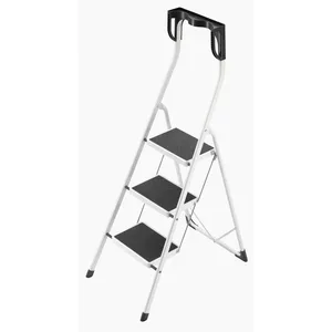 Comparateur de prix : HAILO Marche pied 3 marches pliable en acier Safety Plus