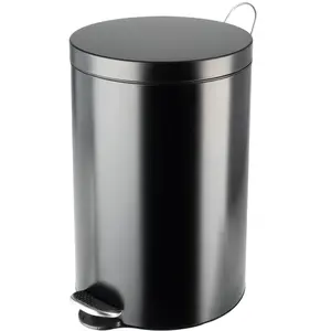 Comparateur de prix : Hailo Poubelle de cuisine à pédale 20L Noire mat - SELEKTA