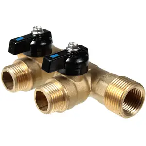 Arcanaute Collecteur Mâle (20/27) 3/4 - Femelle (15/21) 1/2 + mini-vannes monobloc 2 départs Mâle (15/21) 1/2Vendu paramazon