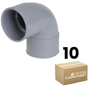 Nicoll - Lot de 10 Coudes pvc 87°30 - Ø40 - Femelle FemelleVendu paramazon