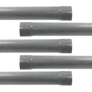 Anjou Connectique 5 Tubes PVC évacuation NF-Me prémanchonné - diamètre 80 mm - 4 mètres - ép. 3,0 mm - Arcanaute pas cher