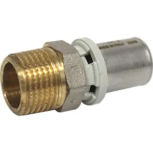 ARCANAUTE Raccord multicouche à sertir TH - Droit Mâle 1/2" (15/21) - Ø16x2,0 - ... pas cher