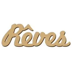 Mot en bois médium - Rêves - 5 x 1,6 cmVendu parscrapmalin