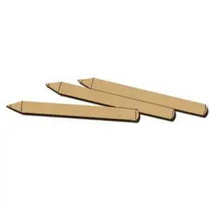 Spiderlily Design Sujet en bois médium - Trois crayons - 6.7 x 1,7 cm pas cher