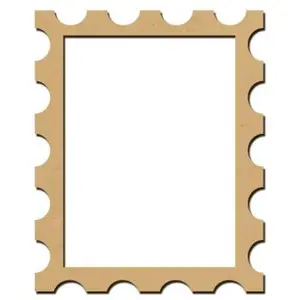 Spiderlily Design Sujet en bois médium - Cadre timbre - 10 x 8 cmVendu parscrapmalin