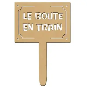 Support en bois médium - Photobooth panneau Le boute-en-train - 23,2 x...
