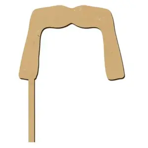 Spiderlily Design Sujet en bois médium - Photobooth Moustache Hogan - 23 x 12 cmVendu parscrapmalin