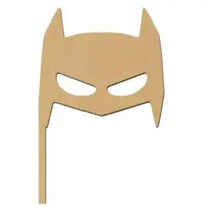 Spiderlily Design Sujet en bois médium - Photobooth masque Batman - 26,6 x 13 cmVendu parscrapmalin