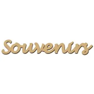 Spiderlily Design Mot en bois médium - Souvenirs - 5,3 x 0,8 cmVendu parscrapmalin