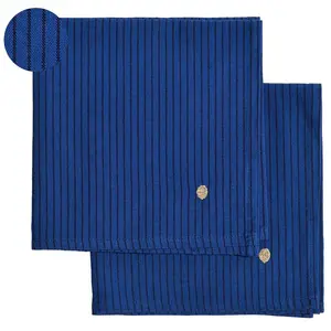 DeclikDeco Lot de 2 serviettes de table LEONIE Indigo 40 x 40 pas cher