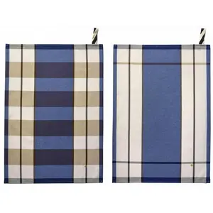 Comparateur de prix : La cerise sur le gâteau - Torchons Archie - Set de 2 Bleu 50x70