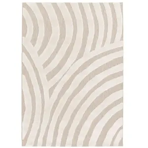 Drawer Tapis ethnique - 120x170cm Beige Polypropylène pas cher