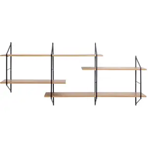 Drawer Etagère murale en bois et métal L191cm - Bois clair pas cher