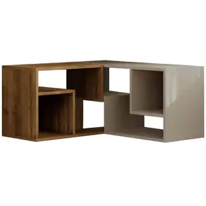 Drawer Meuble TV modulable en bois L145cm - Beige pas cher