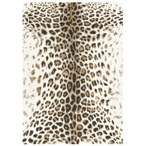 Drawer Tapis à motif léopard - 120x170cm Marron Polypropylène pas cher