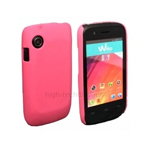 Htdmobiles Housse etui coque rigide pour Wiko Ozzy + film ecran - ROSE RIGIDE pas cher