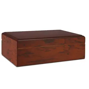 HARD-N-DISCOUNT Cave à cigare Humidor Acajou avec Hygromètre - 10 cigares pas cher