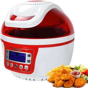 Syntrox Germany Friteuse à air chaud turbo avec écran LED 10L max. 250 ° rougeVendu parrue-du-commerce