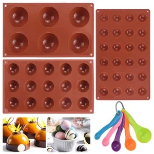 Lot de 3 moules semi-sphériques en silicone Vendos85Vendu parcarrefour