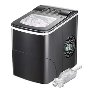 vendos85 Machine à Glaçons Compacte avec Pelle à Glace 130W noir pas cher
