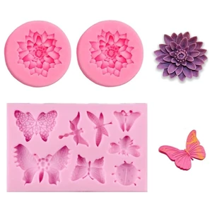 Moules à Gâteau Moule Silicone Lotus Forme De Papillon Vendos85Vendu parcarrefour