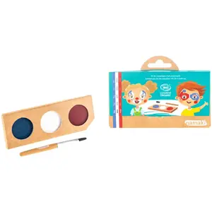 Comparateur de prix : Namaki - Kit de maquillage 3 fards Clown & Arlequin  Bleu taille unique