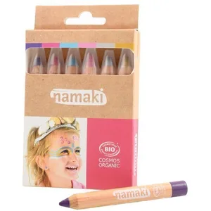 Comparateur de prix : Namaki - Kit 6 crayons de maquillage couleur pastel - Dès 3 ans