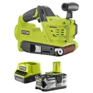 Pack RYOBI ponceuse à bande 75 mm 18V OnePlus R18BS-0 - 1 batterie 4.0... pas cher
