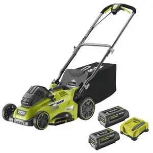 Comparateur de prix : Pack RYOBI Tondeuse 36V RLM36X41H50PG - 2 Batteries 36V LithiumPlus 4....