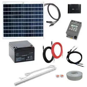 Kit éclairage solaire programmable type Abri bus 50WVendu parcdiscount