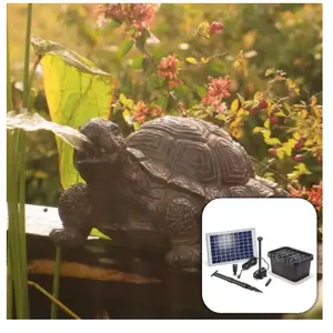 Fontaine solaire Tortue 600 l/h maxi