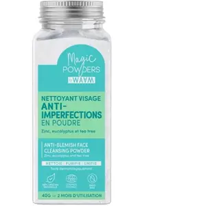 WAAM COSMETICS Nettoyant anti-imperfections en poudre bio - Argile - Visage - 40 g pas cher