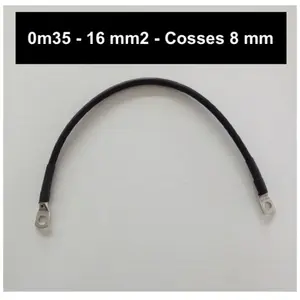 OHM-EASY Câble de liaison batterie 16mm² cosses M8 35cm pas cher