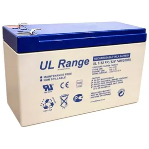 Batterie 12V 7Ah VLRA Plomb/AGM Ultracell Gamme UL pas cher