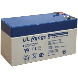 Batterie 12V 1,3Ah VLRA Plomb/AGM Ultracell Gamme UL