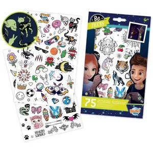 Buki 75 Tattoos Lavables Phosphorescents Blanc pas cher