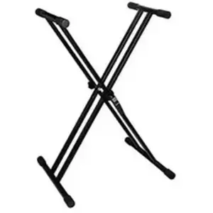 Ibiza Sound Pied support double pour clavier/piano/synthé pas cher