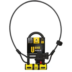 Comparateur de prix : AUVRAY - Antivol Vélo U BIKE Avec Support 82x147 + Câble 1m ø8mm