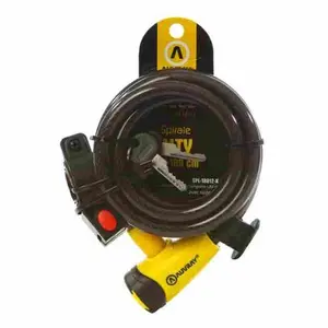 Comparateur de prix : Antivol Vélo Spirale AUVRAY ø15mm - Longueur 150 cm Avec Support