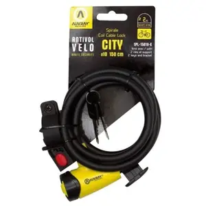 Antivol Vélo Spirale AUVRAY ø12mm - Longueur 180 cm - Acier - Mixte