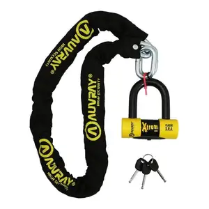 Comparateur de prix : Antivol Ã  chaÃ®ne Auvray Xlock 1.20m maillon Ã10mm avec U Xtrem mini