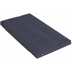 Terre de Nuit Matelas futon anthracite coeur en latex 90x200 pas cher