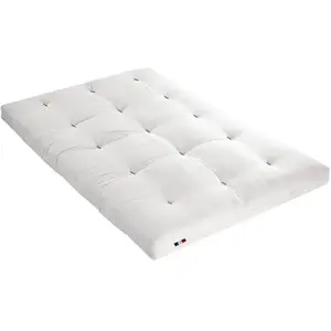 Matelas futon coeur en mousse à mémoire de forme, écru 140x200 pas cher