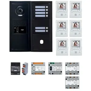 Pack vidéo GT Aiphone GTBV6EB - 6 BP programmé - Noir satiné pas cher