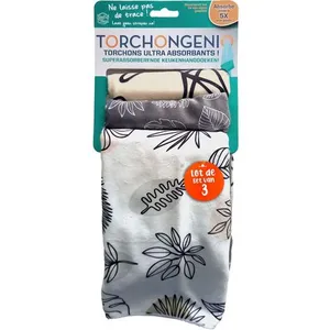 Torchon BEST OF TV Lot de 3 Genio visages TUVendu parboulanger