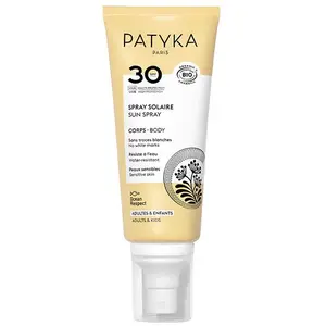 Comparateur de prix : Patyka Solaire Spray Corps SPF30 Bio 100ml